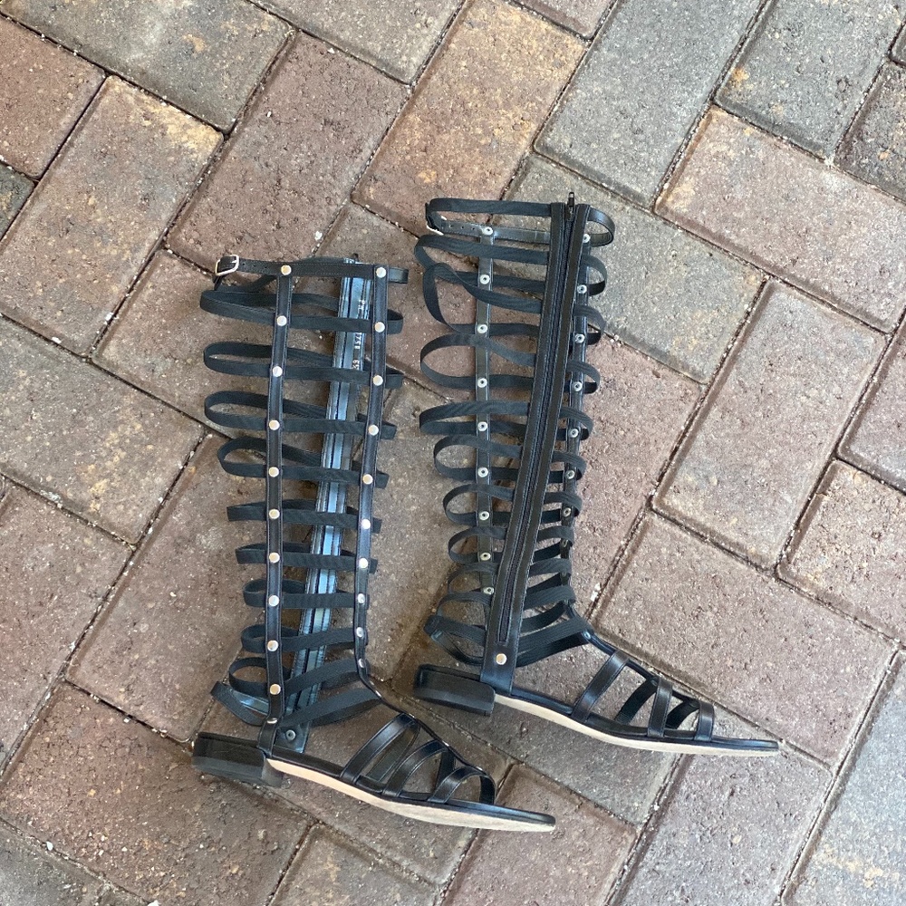 Stuart Weitzman Iconic Tall Gladiator Sandals - Picture 8 of 8